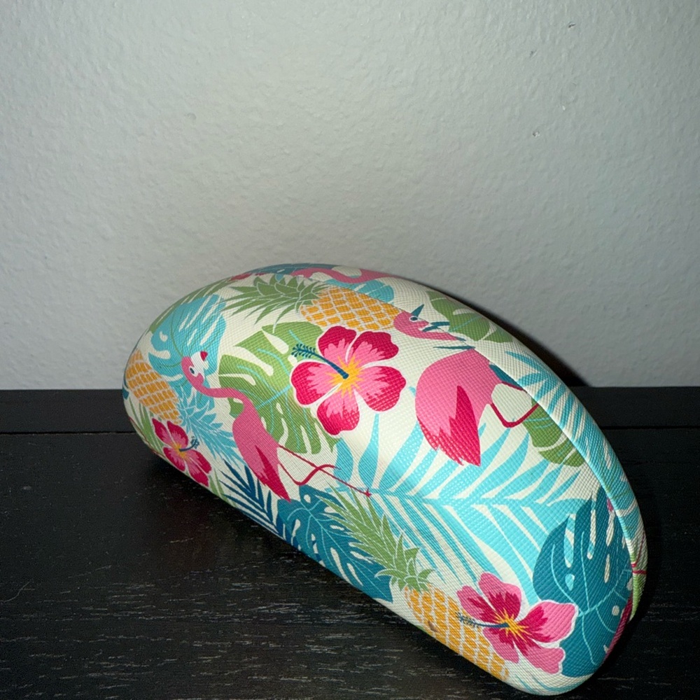 Trendy Boutique Tropical Sunglasses Case